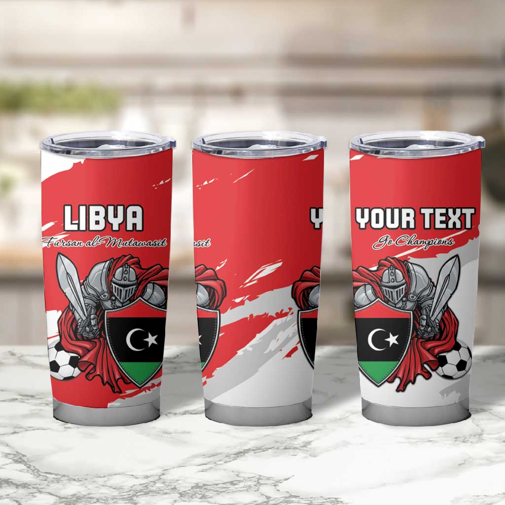 Custom Libya Football Tumbler Cup Forza Fursan Al-Mutawasit