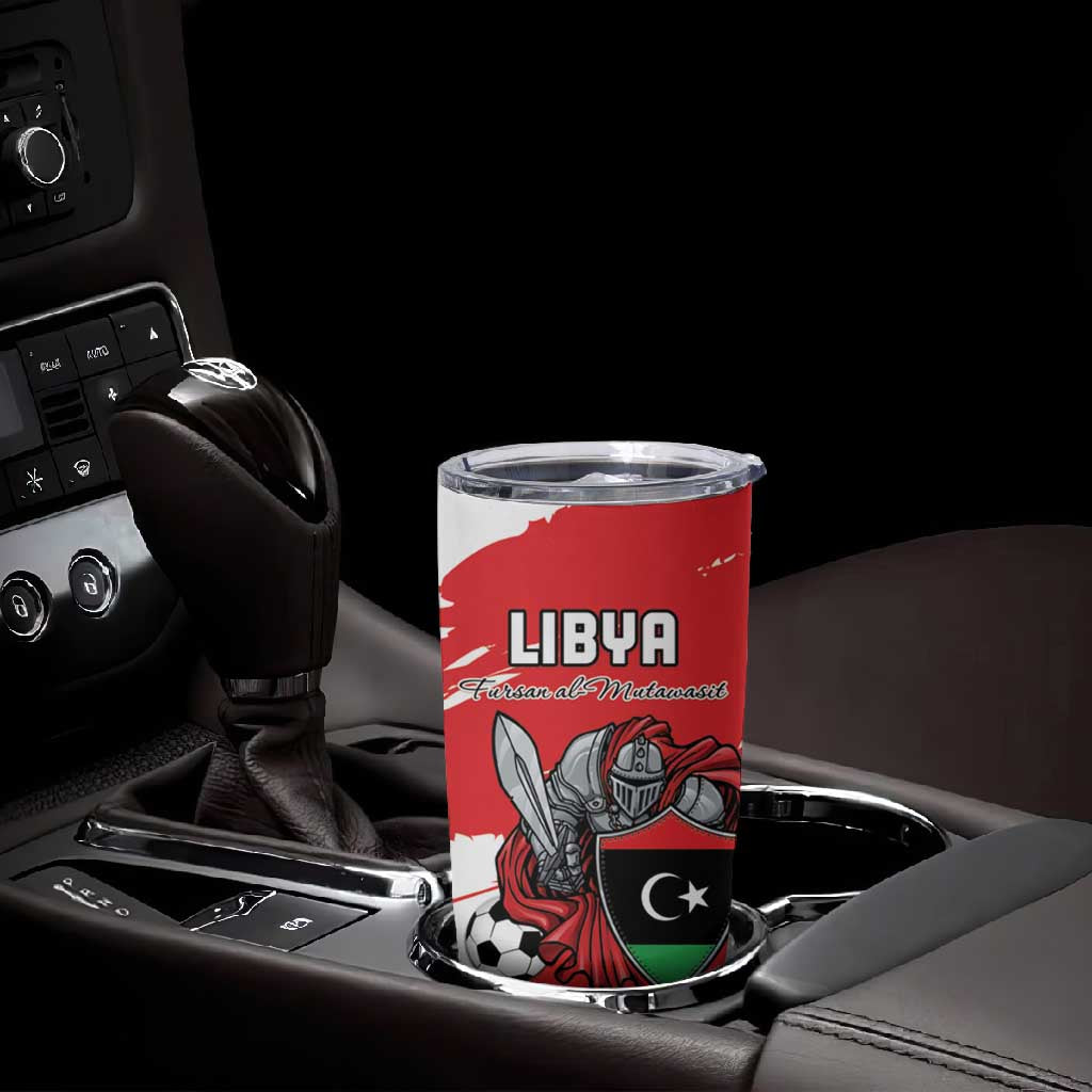 Custom Libya Football Tumbler Cup Forza Fursan Al-Mutawasit