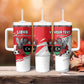 Custom Libya Football Tumbler With Handle Forza Fursan Al-Mutawasit