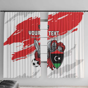 Custom Libya Football Window Curtain Forza Fursan Al-Mutawasit