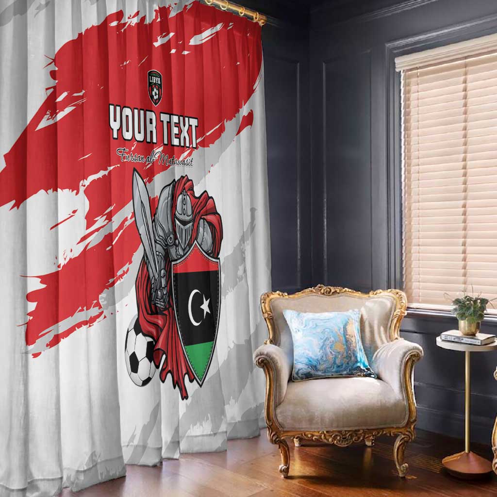 Custom Libya Football Window Curtain Forza Fursan Al-Mutawasit