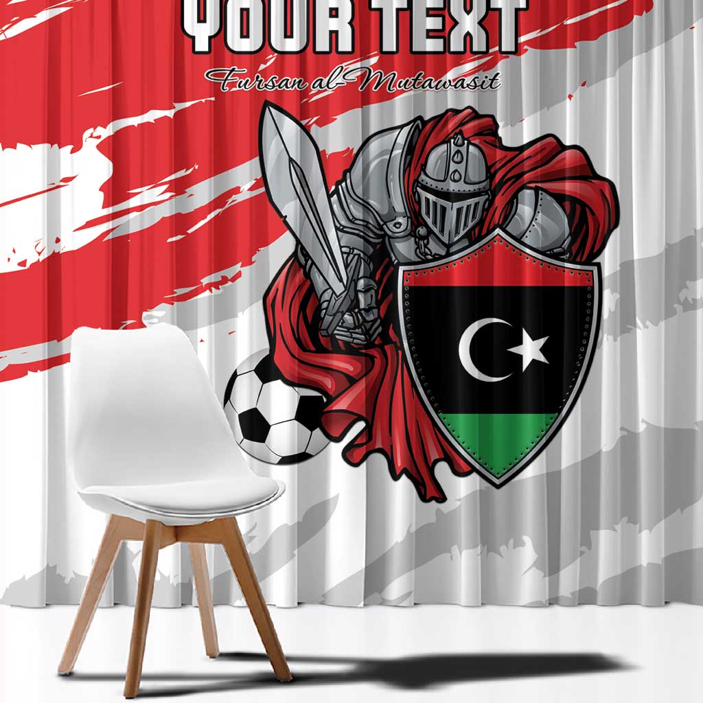 Custom Libya Football Window Curtain Forza Fursan Al-Mutawasit