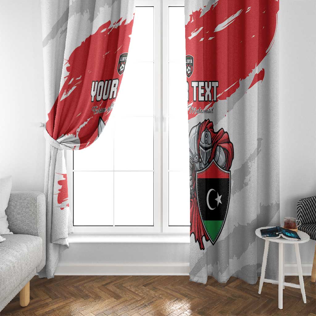 Custom Libya Football Window Curtain Forza Fursan Al-Mutawasit