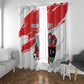 Custom Libya Football Window Curtain Forza Fursan Al-Mutawasit