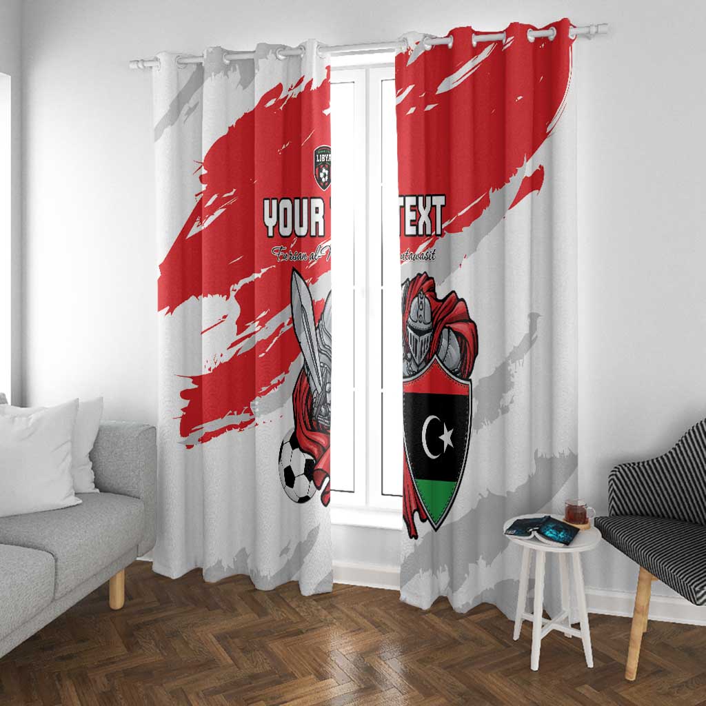 Custom Libya Football Window Curtain Forza Fursan Al-Mutawasit