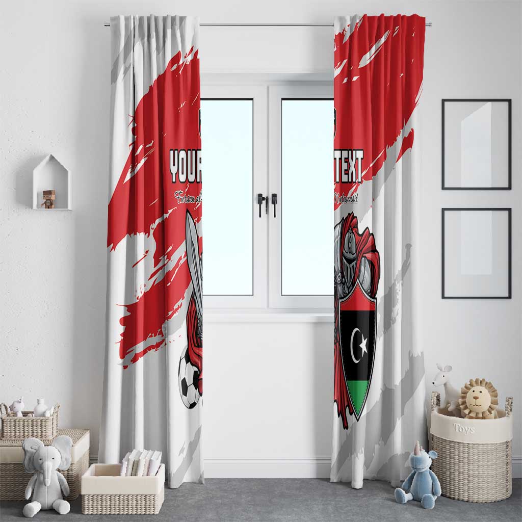 Custom Libya Football Window Curtain Forza Fursan Al-Mutawasit