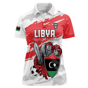 Custom Libya Football Women Polo Shirt Forza Fursan Al-Mutawasit