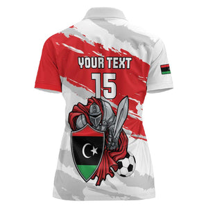 Custom Libya Football Women Polo Shirt Forza Fursan Al-Mutawasit