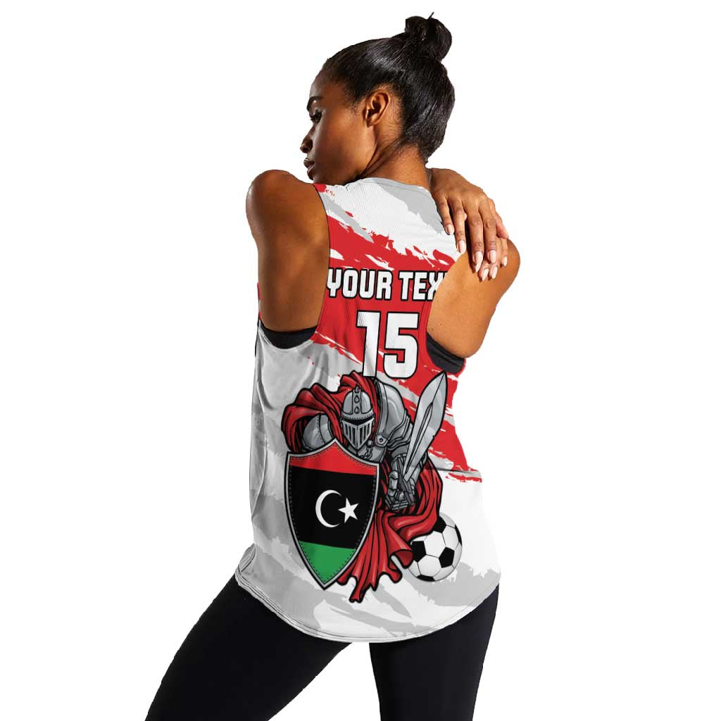 Custom Libya Football Women Racerback Tank Forza Fursan Al-Mutawasit
