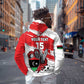 Custom Libya Football Zip Hoodie Forza Fursan Al-Mutawasit