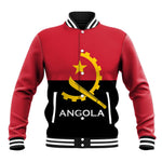 Angola Country Flag Stylized Baseball Jacket
