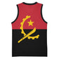 Angola Country Flag Stylized Basketball Jersey - African Pride