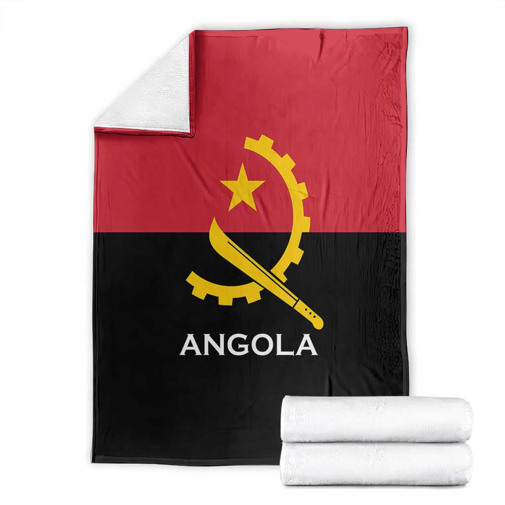Angola Country Flag Stylized Blanket
