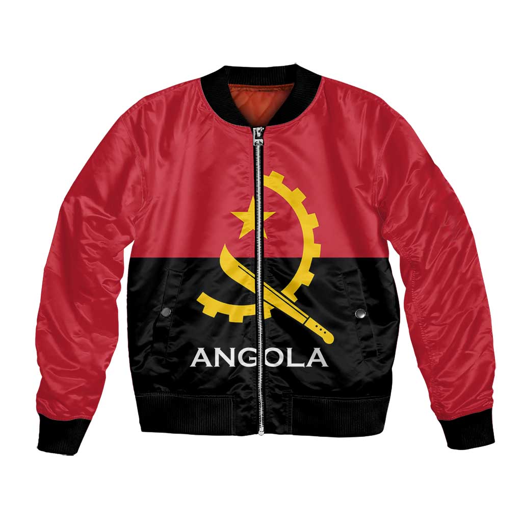 Angola Country Flag Stylized Bomber Jacket