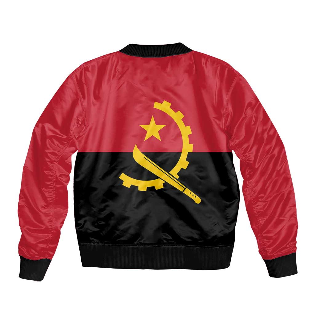 Angola Country Flag Stylized Bomber Jacket