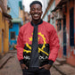 Angola Country Flag Stylized Bomber Jacket