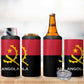 Angola Country Flag Stylized 4 in 1 Can Cooler Tumbler