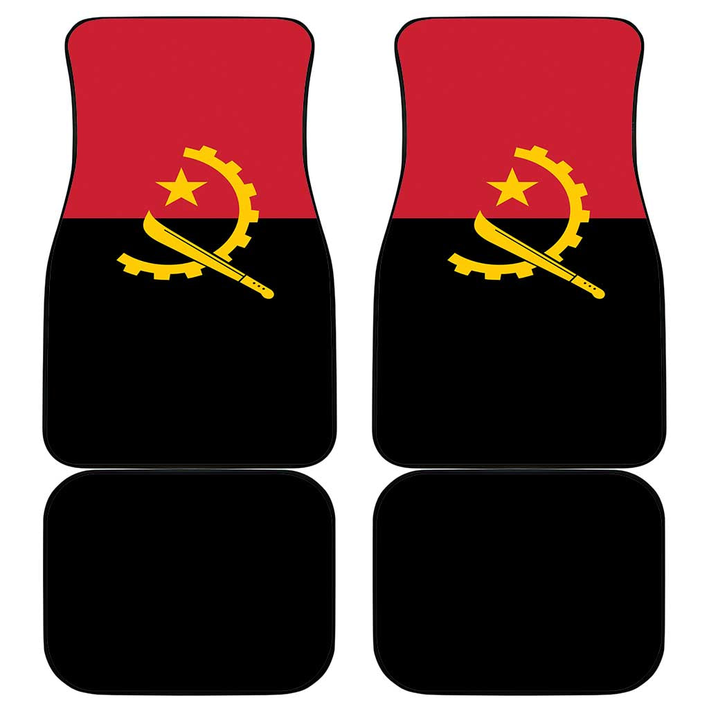Angola Country Flag Stylized Car Mats
