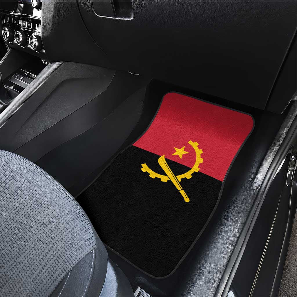 Angola Country Flag Stylized Car Mats