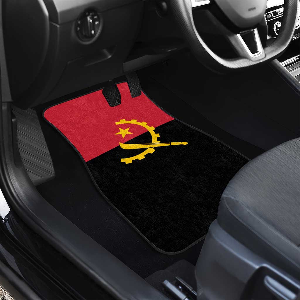 Angola Country Flag Stylized Car Mats