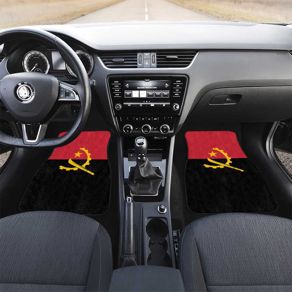 Angola Country Flag Stylized Car Mats