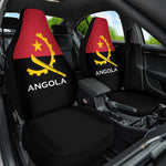 Angola Country Flag Stylized Car Seat Cover