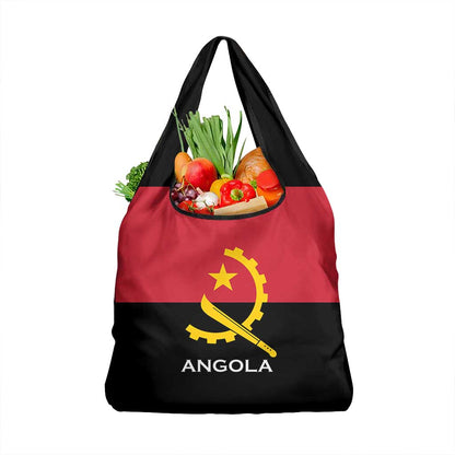 Angola Country Flag Stylized Grocery Bag
