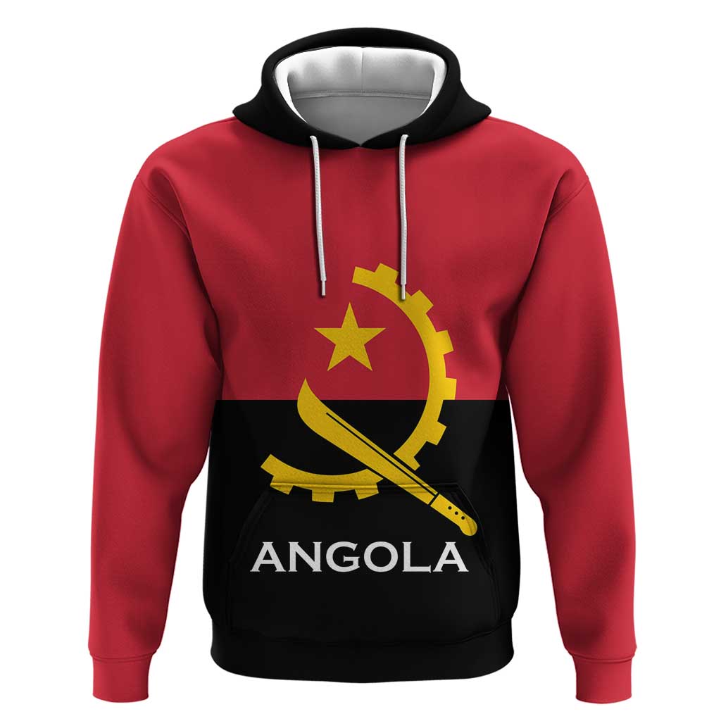 Angola Country Flag Stylized Hoodie