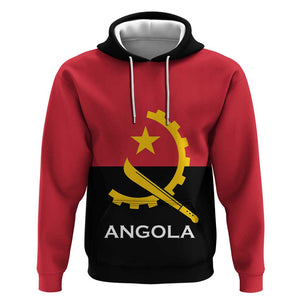Angola Country Flag Stylized Hoodie