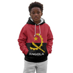 Angola Country Flag Stylized Kid Hoodie