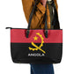 Angola Country Flag Stylized Leather Tote Bag