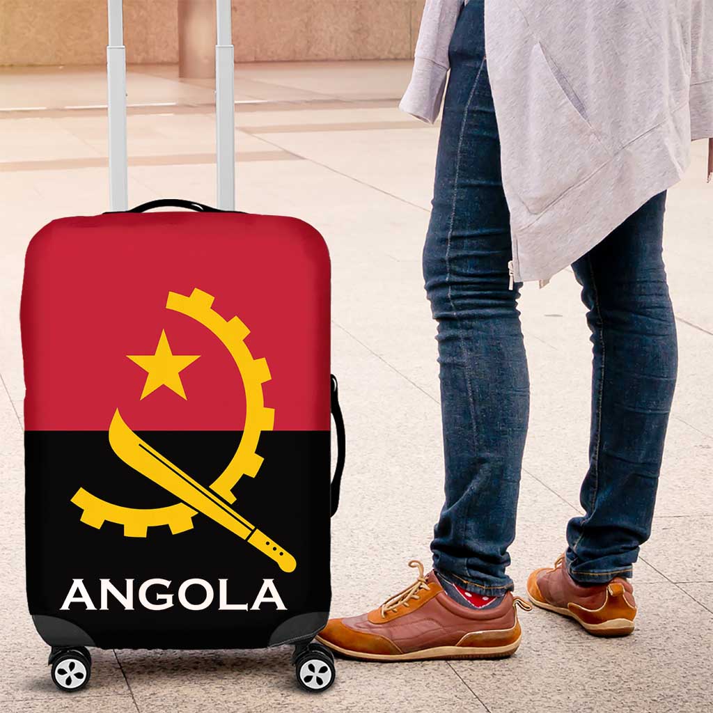 Angola Country Flag Stylized Luggage Cover
