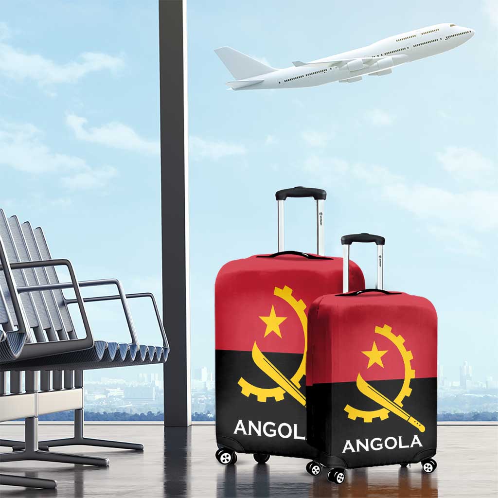 Angola Country Flag Stylized Luggage Cover