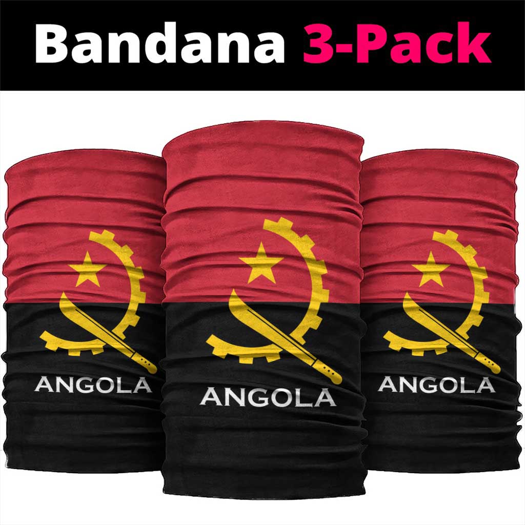 Angola Country Flag Stylized Neck Gaiter LT15