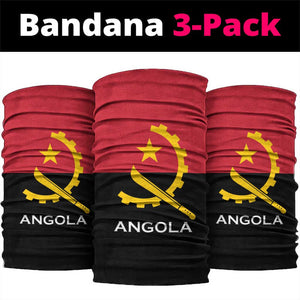 Angola Country Flag Stylized Neck Gaiter LT15