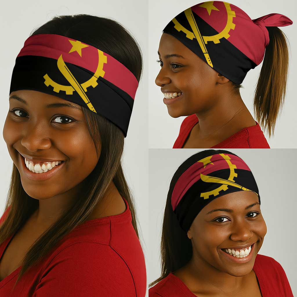 Angola Country Flag Stylized Neck Gaiter LT15