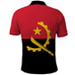 Angola Country Flag Stylized Polo Shirt