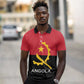 Angola Country Flag Stylized Polo Shirt