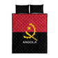 Angola Country Flag Stylized Quilt Bed Set