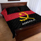 Angola Country Flag Stylized Quilt Bed Set