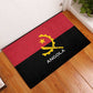 Angola Country Flag Stylized Rubber Doormat