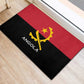 Angola Country Flag Stylized Rubber Doormat