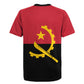 Angola Country Flag Stylized Rugby Jersey
