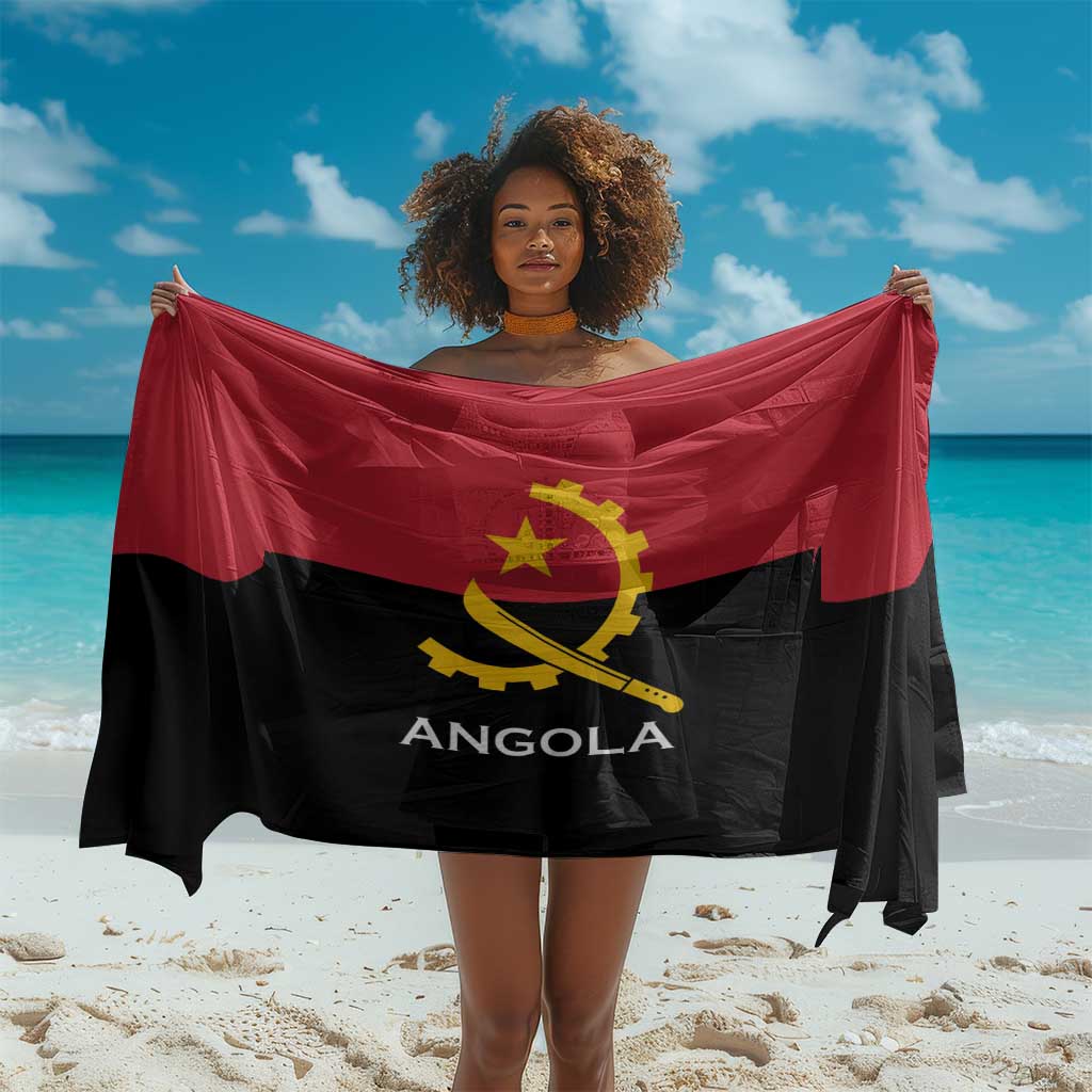 Angola Country Flag Stylized Sarong