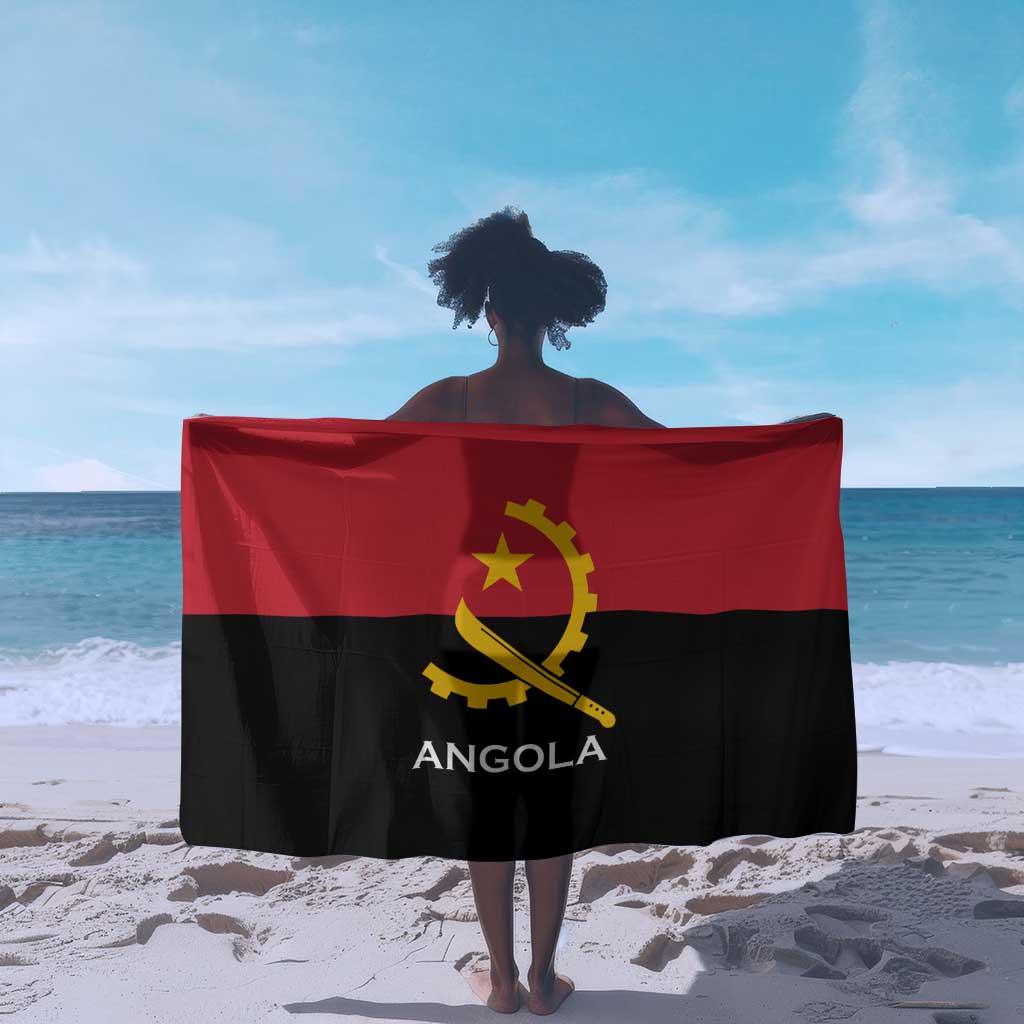 Angola Country Flag Stylized Sarong