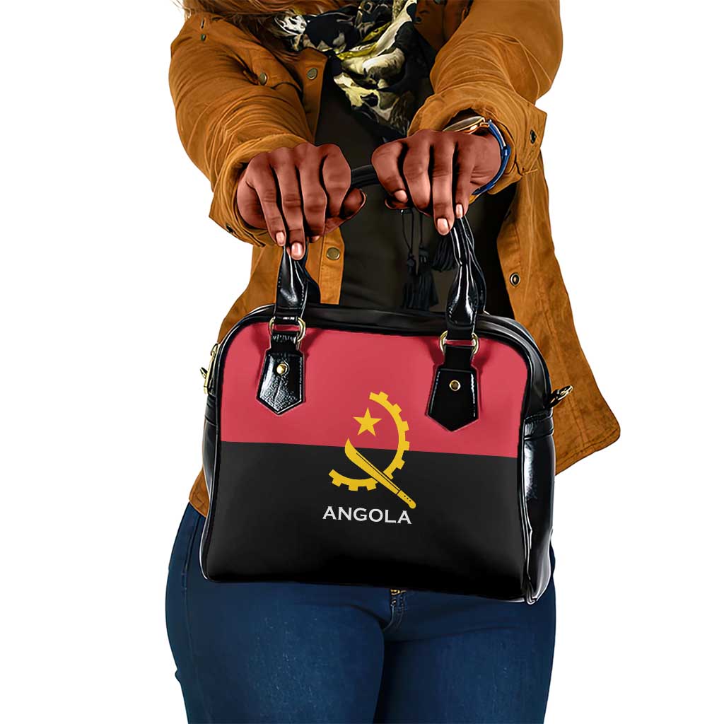 Angola Country Flag Stylized Shoulder Handbag