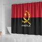 Angola Country Flag Stylized Shower Curtain