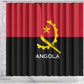 Angola Country Flag Stylized Shower Curtain