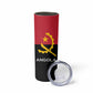 Angola Country Flag Stylized Skinny Tumbler