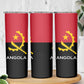 Angola Country Flag Stylized Skinny Tumbler